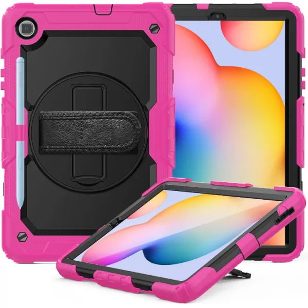 SOLID 360 Odolný obal pre Samsung Galaxy Tab S6 Lite 2024 / S6 Lite 2022 / S6 Lite ružový