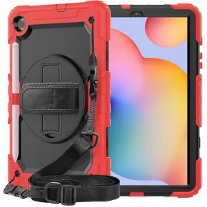 SOLID 360 Odolný obal pre Samsung Galaxy Tab S6 Lite 2024 / S6 Lite 2022 / S6 Lite červený