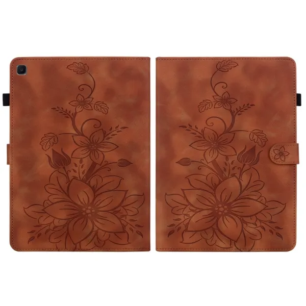 ART LILY Zaklápacie puzdro pre Samsung Galaxy Tab S6 Lite 2024 / S6 Lite 2022 / S6 Lite hnedé
