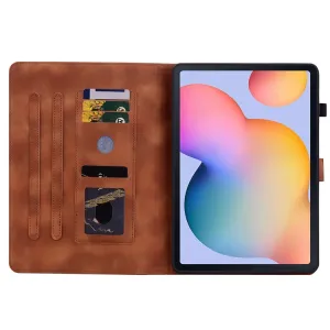 ART LILY Zaklápacie puzdro pre Samsung Galaxy Tab S6 Lite 2024 / S6 Lite 2022 / S6 Lite hnedé