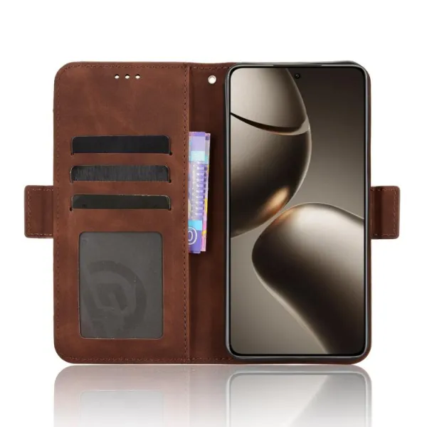 SLOT Peňaženkový obal pre Xiaomi 15T hnedý