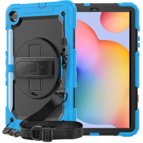 SOLID 360 Odolný obal pre Samsung Galaxy Tab S6 Lite 2024 / S6 Lite 2022 / S6 Lite modrý