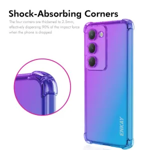 ENKAY GRADIENT Ochranný obal pre Xiaomi Redmi 15 / Redmi 15 5G BLUE-PINK