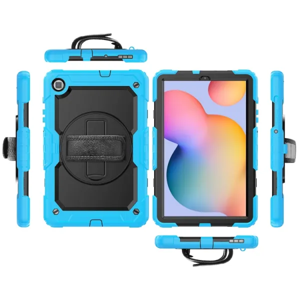 SOLID 360 Odolný obal pre Samsung Galaxy Tab S6 Lite 2024 / S6 Lite 2022 / S6 Lite modrý