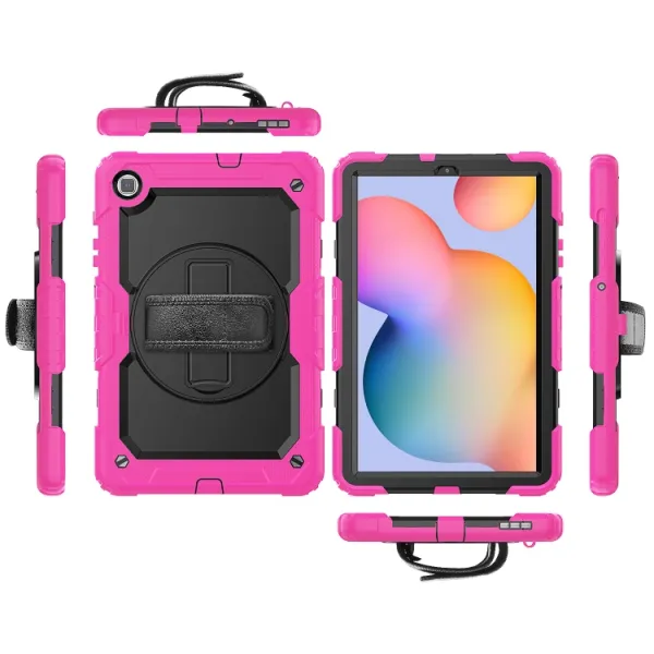 SOLID 360 Odolný obal pre Samsung Galaxy Tab S6 Lite 2024 / S6 Lite 2022 / S6 Lite ružový