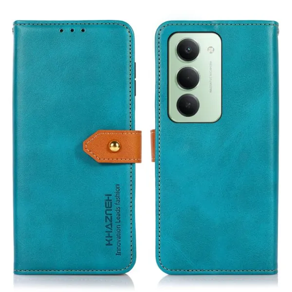 KHAZNEH DUAL-COLOR Peňaženkový kryt pre Xiaomi Redmi 15 / Redmi 15 5G modrý