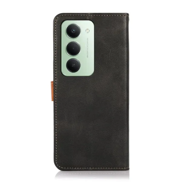 KHAZNEH DUAL-COLOR Peňaženkový kryt pre Xiaomi Redmi 15 / Redmi 15 5G čierny