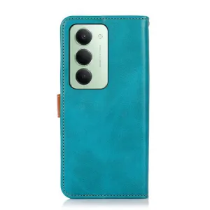KHAZNEH DUAL-COLOR Peňaženkový kryt pre Xiaomi Redmi 15 / Redmi 15 5G modrý