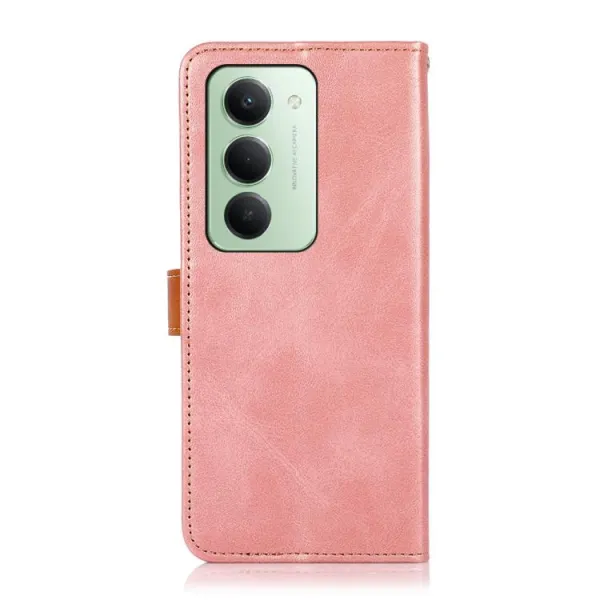 KHAZNEH DUAL-COLOR Peňaženkový kryt pre Xiaomi Redmi 15 / Redmi 15 5G ružový