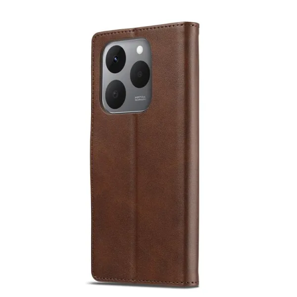 IMEEKE Peňaženkový obal pre Xiaomi 15T tmavohnedý