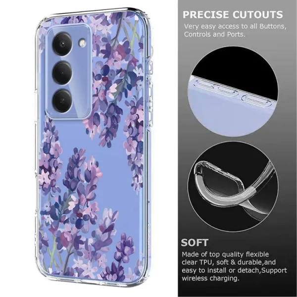 ART TPU Ochranný obal pre Xiaomi Redmi 15 / Redmi 15 5G WISTERIA