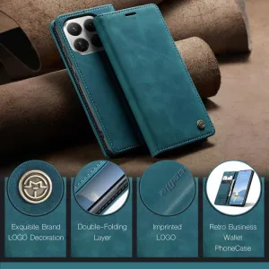 CASEME Peňaženkový obal pre Xiaomi 15T Pro modrý