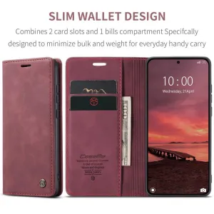CASEME Peňaženkový obal pre Xiaomi 15T Pro červený
