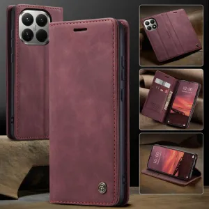 CASEME Peňaženkový obal pre Xiaomi 15T Pro červený