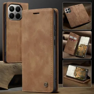 CASEME Peňaženkový obal pre Xiaomi 15T Pro svetlohnedý