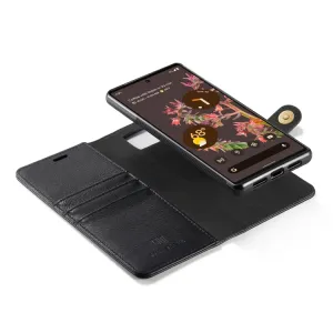 DG.MING Peňaženkový obal 2v1 Google Pixel 6 čierny