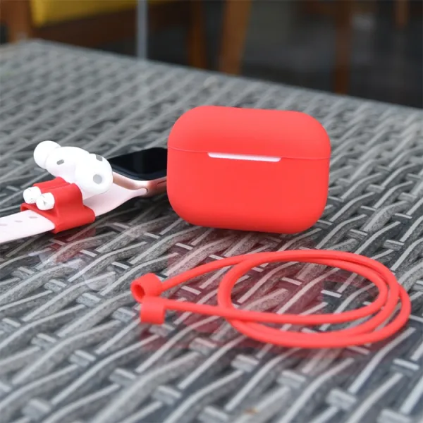 PROTEMIO 3in1 Sada pre ochranu slúchadiel Apple AirPods Pro modro-šedá