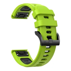SPORTY Vymeniteľný silikónový remienok Garmin Forerunner 955 LIME GREEN-BLACK