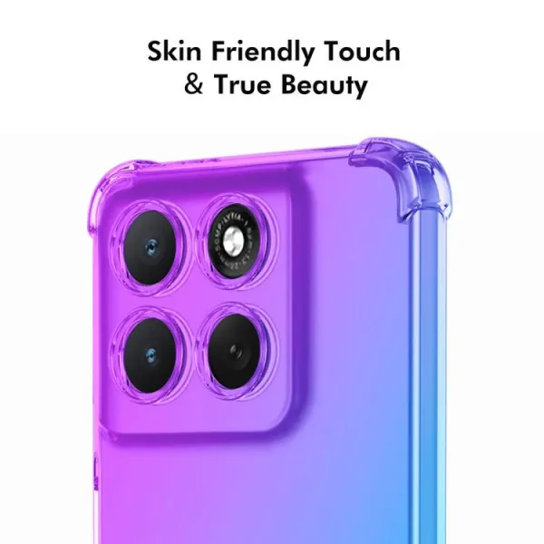 ENKAY GRADIENT Ochranný obal pre Motorola Moto G86 5G BLUE-PINK