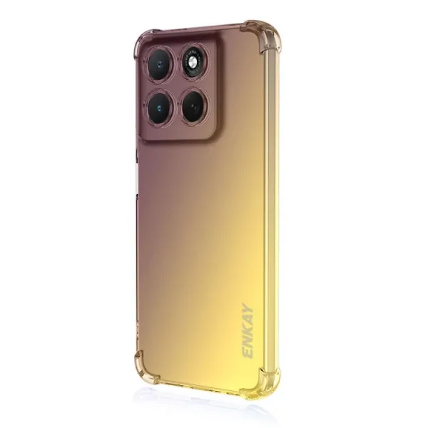 ENKAY GRADIENT Ochranný obal pre Motorola Moto G86 5G PURPLE-GOLD