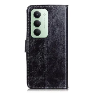 RETRO Peňaženkový obal Xiaomi Redmi 15 / Redmi 15 5G čierny