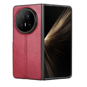 LEATHER Ochranný kryt pre Honor Magic V5 červený