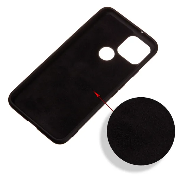 RUBBER Ochranný kryt pre Google Pixel 4a 5G čierny
