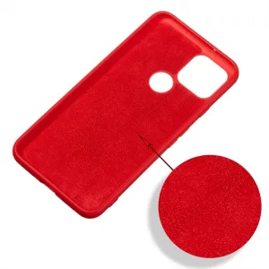 RUBBER Ochranný kryt pre Google Pixel 4a 5G červený
