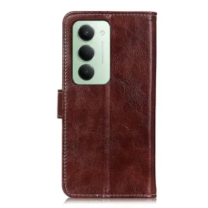 RETRO Peňaženkový obal Xiaomi Redmi 15 / Redmi 15 5G hnedý