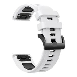 SPORTY Vymeniteľný silikónový remienok Garmin Forerunner 955 WHITE-BLACK