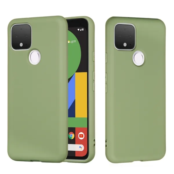 RUBBER Ochranný kryt pre Google Pixel 4a 5G zelený