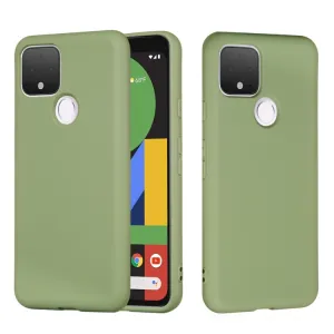 RUBBER Ochranný kryt pre Google Pixel 4a 5G zelený