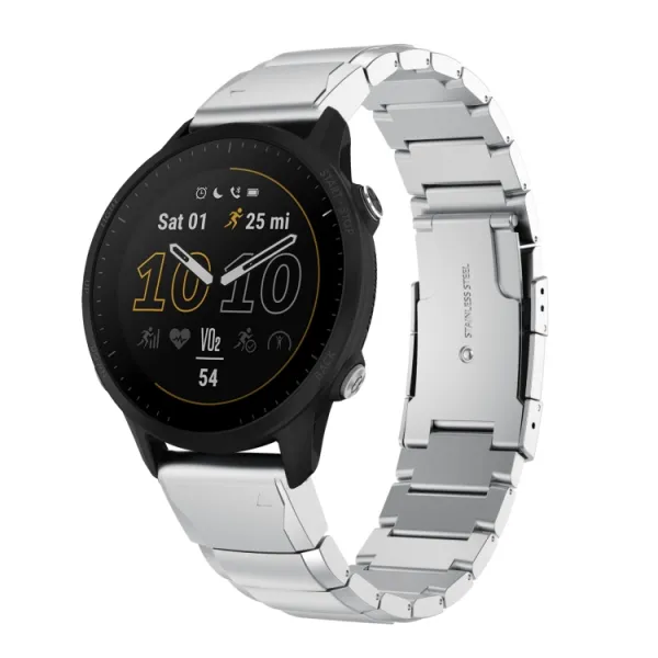ARMOUR QuickFit Kovový remienok pre Garmin Forerunner 955 strieborný