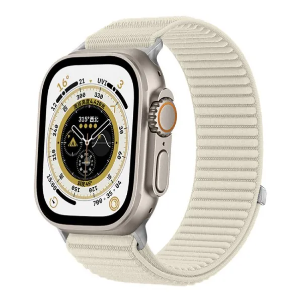 xDfind NYLON Vymeniteľný remienok pre Apple Watch 44 / 45 / 46 / 49mm STARLIGHT