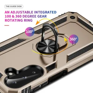 RING Kryt s držiakom pre Samsung Galaxy A17 / A17 5G zlatý