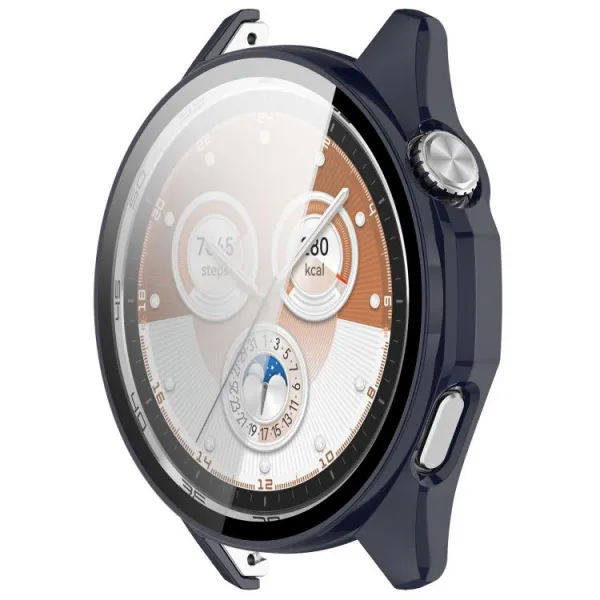 PC FULL COVER Plastový kryt so sklom pre Huawei Watch GT 6 46mm modrý