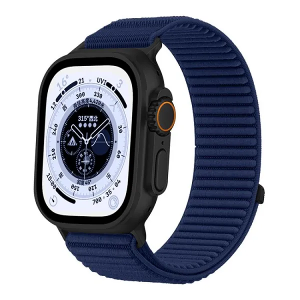 xDfind NYLON Vymeniteľný remienok pre Apple Watch 38 / 40 / 41 / Apple Watch 10 / 11 42mm tmavomodrý