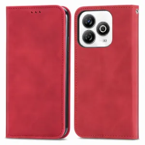 MAGNETIC Zaklápací kryt pre ZTE Blade A75 červený