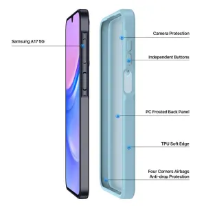 DUX YIND Ochranný obal s MagSafe pre Samsung Galaxy A17 / A17 5G modrý