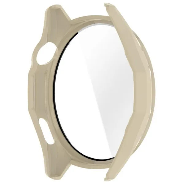 PC FULL COVER Plastový kryt so sklom pre Huawei Watch GT 6 46mm IVORY
