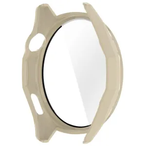 PC FULL COVER Plastový kryt so sklom pre Huawei Watch GT 6 46mm IVORY