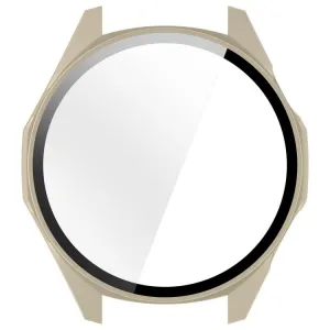 PC FULL COVER Plastový kryt so sklom pre Huawei Watch GT 6 46mm IVORY