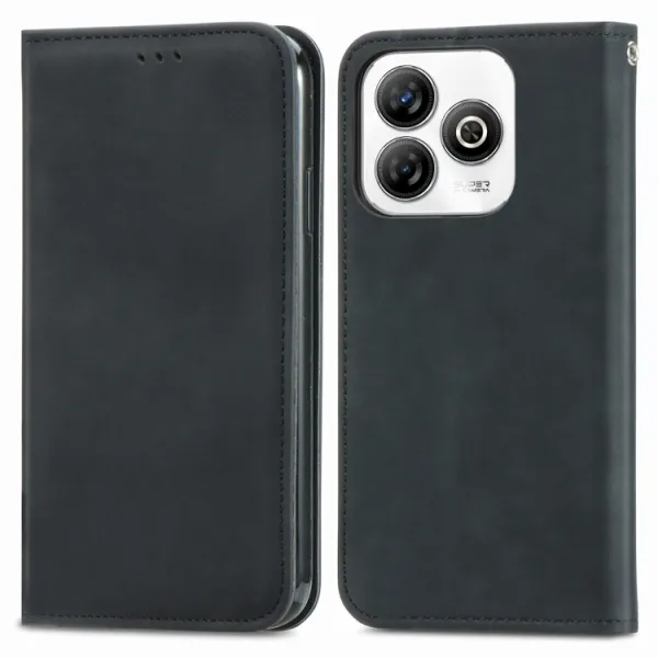 MAGNETIC Zaklápací kryt pre ZTE Blade A75 čierny