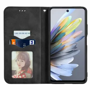 MAGNETIC Zaklápací kryt pre ZTE Blade A75 čierny