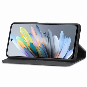 MAGNETIC Zaklápací kryt pre ZTE Blade A75 čierny