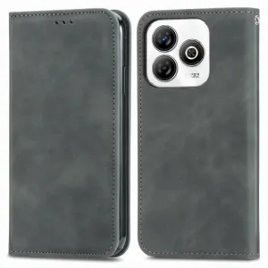 MAGNETIC Zaklápací kryt pre ZTE Blade A75 šedý