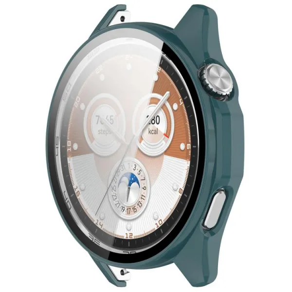 PC FULL COVER Plastový kryt so sklom pre Huawei Watch GT 6 46mm zelený