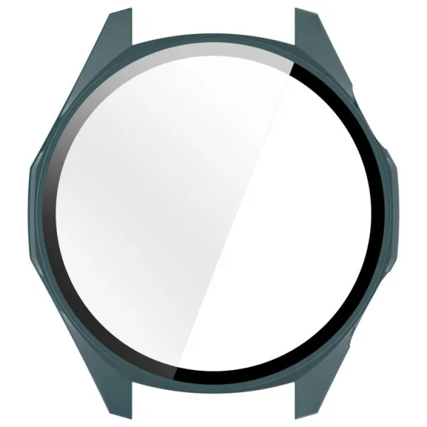 PC FULL COVER Plastový kryt so sklom pre Huawei Watch GT 6 46mm zelený