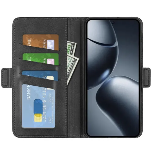 SIDE Peňaženkové puzdro pre Xiaomi 15T Pro čierne