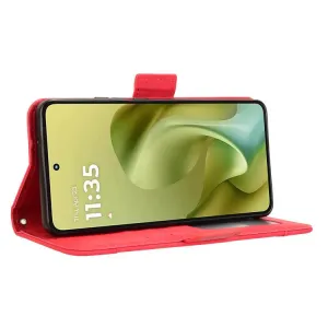 SLOT Peňaženkový obal pre Motorola Moto G86 Power 5G červený